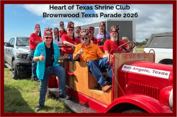 Heart of Texas Shrine Club Brownwood TX 2026 Parade